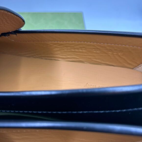 Men's Gucci, leather horse bit loafers size 10 fits 10.5 US made in Italy - Picture 6 of 11